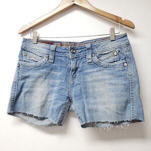 Rock Revival Womens Shorts Size 29 Blue Light Wash